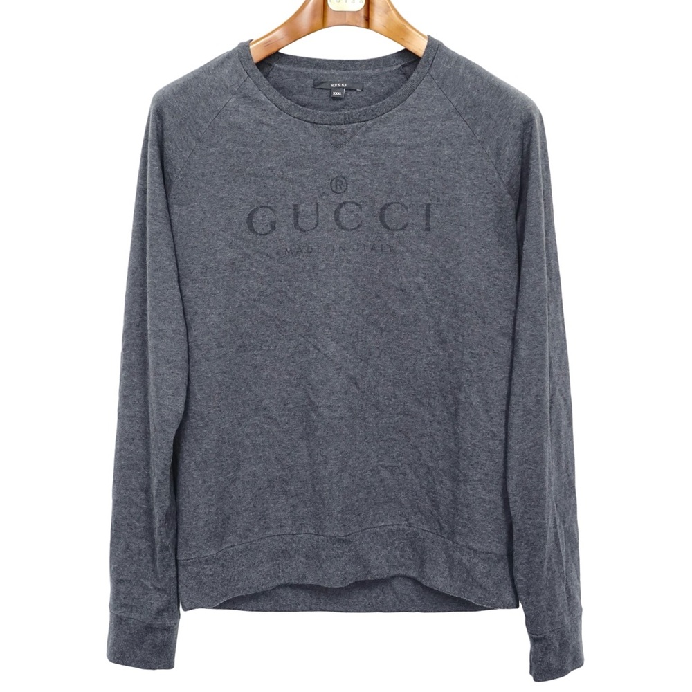 Gucci Logo Print Heavyweight Crewneck T Shirt